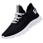 Fashion Men Sneakers Lace Up Mixed Color Male Tennis Shoes Breathable Confort Stretch Febric Mesh Flats Sports Shoes