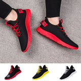 Men's Non-Slip Lightweight Running Shoes Fashion Mesh Outdoor Sports Shoes Low-Top Student Breathable Running platform sneakers