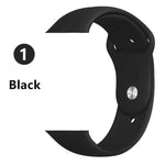 Strap For Apple Watch band 38mm 42mm iWatch 4 band 44mm 40mm Sport Silicone belt Bracelet correa Apple watch 5 4 3 2 Accessories